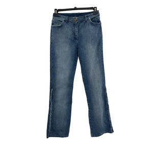 𝅺ST JOHN SPORT FLAIR JEANS W/ SIDE FRINGE